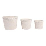 Tateside White Planters (Set of 3)