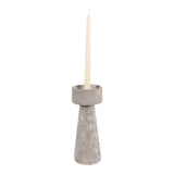 Carlin Gray Medium Taper and Pillar Holder