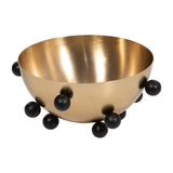 Neufeld Gold/Black Metal Bubble Bowl