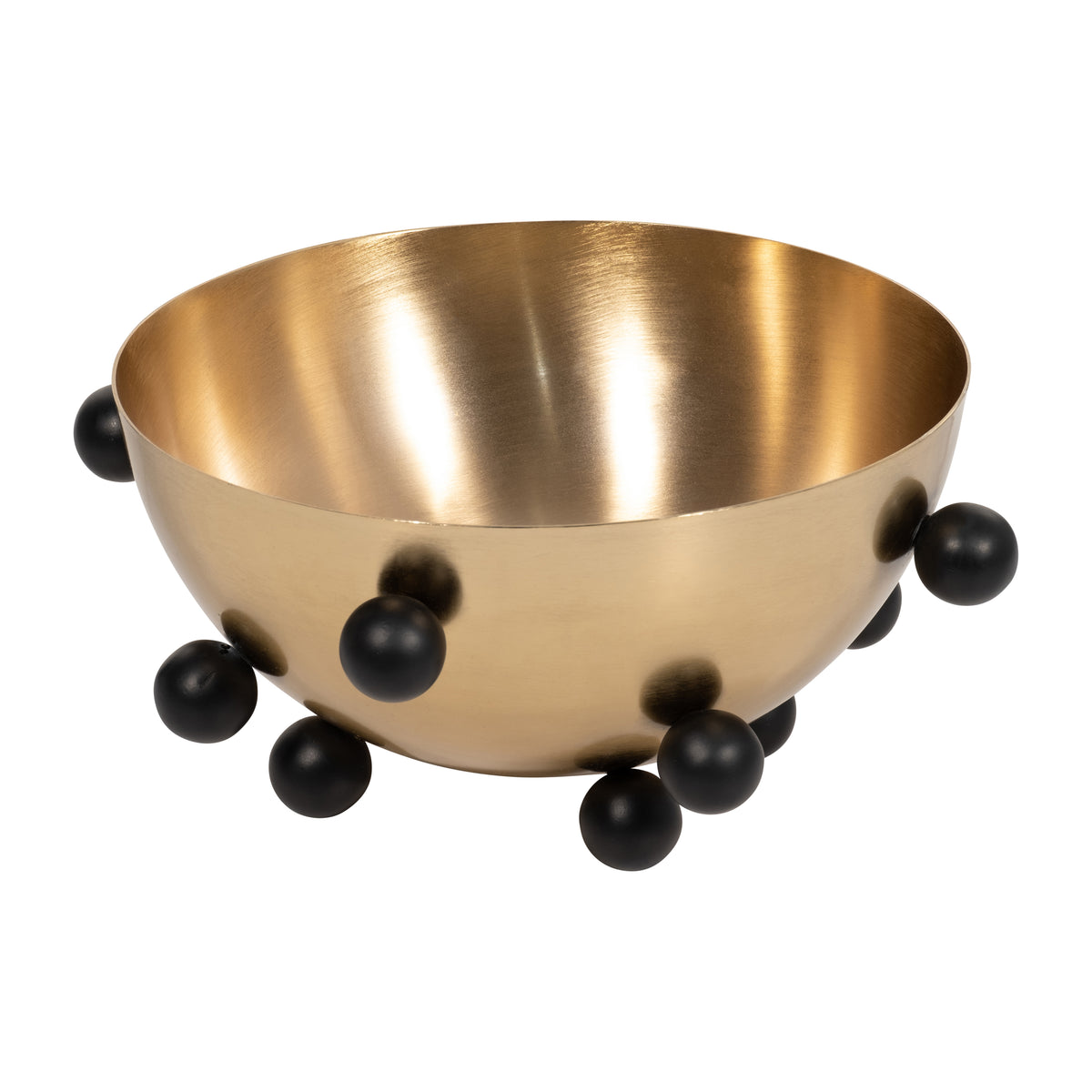 Neufeld Gold/Black Metal Bubble Bowl