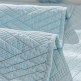Quilted Geometric Cotton Sofa Cover, Non-Slip & Thick Padded Furniture Covers