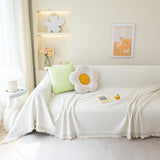 Chenille Large Throw Couch Cover Blanket with Water-Resistant for Futon, Loveseat, and L-Shaped Sofa