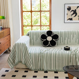 Boho Striped Jacquard Throw Sofa Slipcover Chenille Sofa Throws for Couches for Pets Kids Home Decor