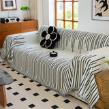 Boho Striped Jacquard Throw Sofa Slipcover Chenille Sofa Throws for Couches for Pets Kids Home Decor