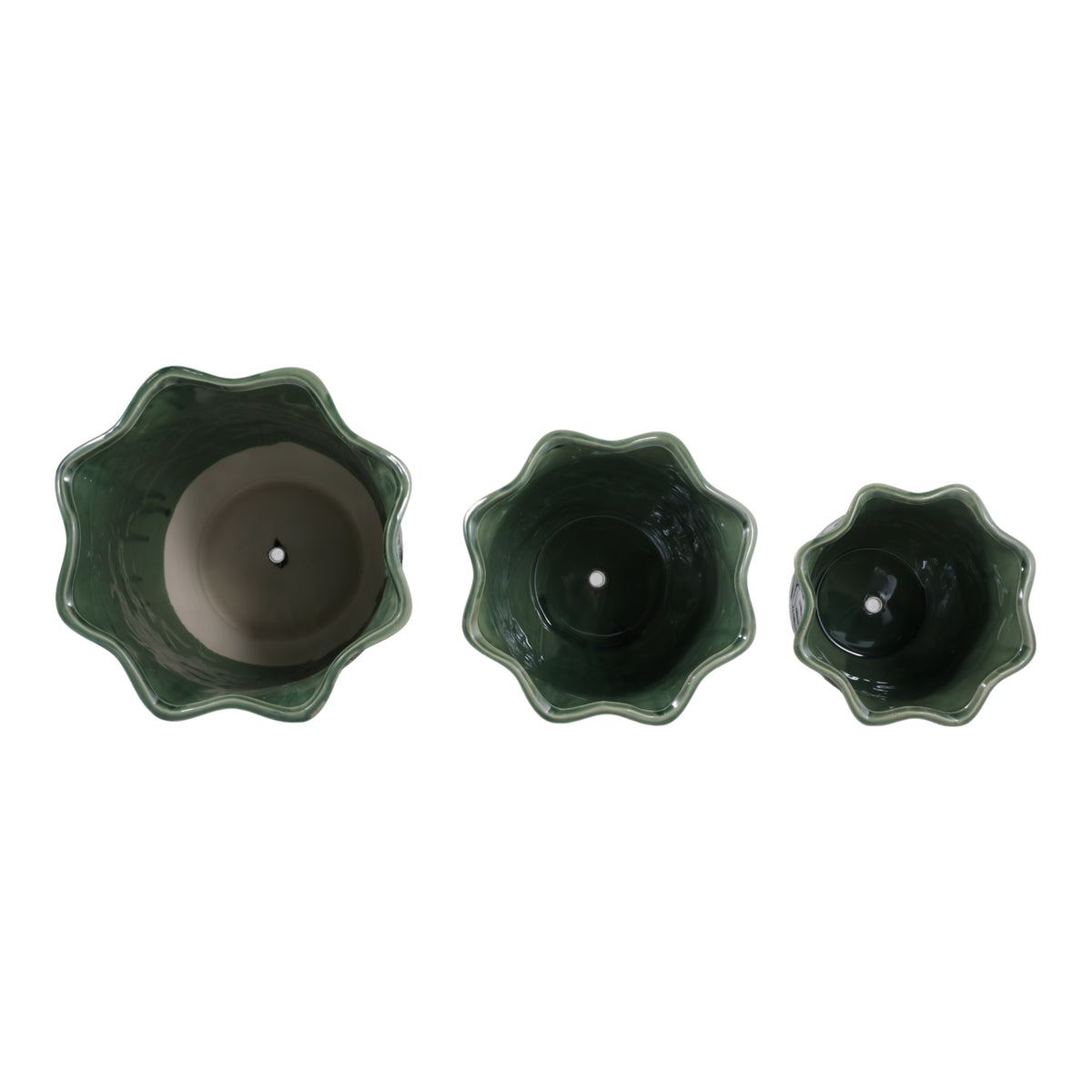 Claybrook Green Planters (Set of 3)