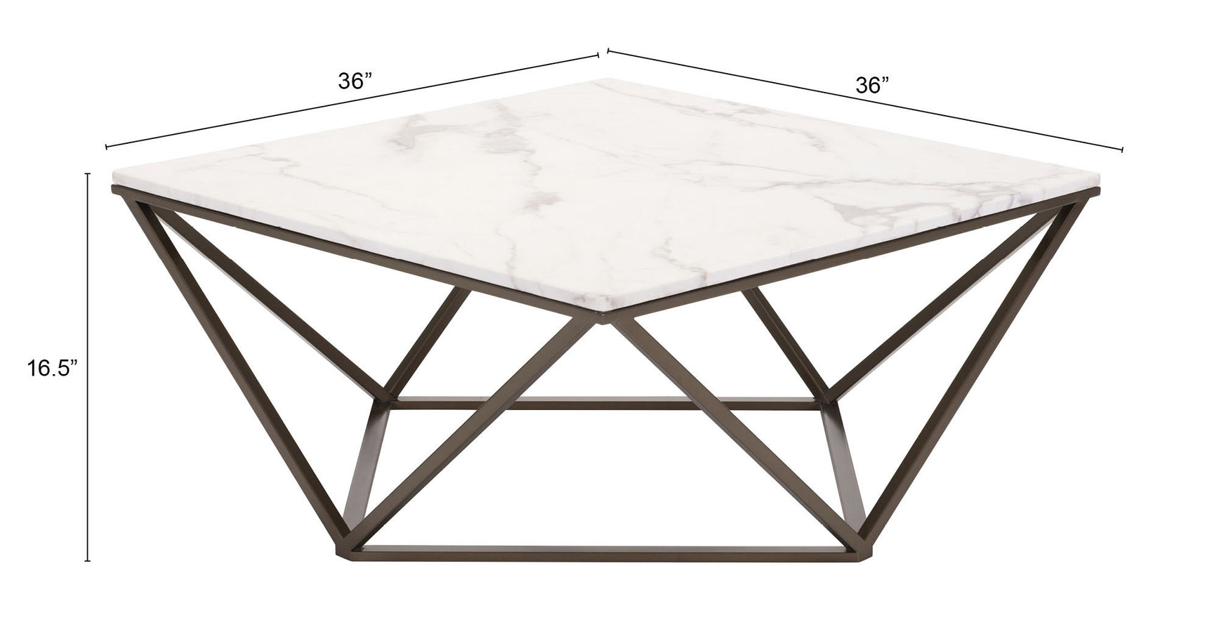 Tintern White & Antique Bronze Coffee Table