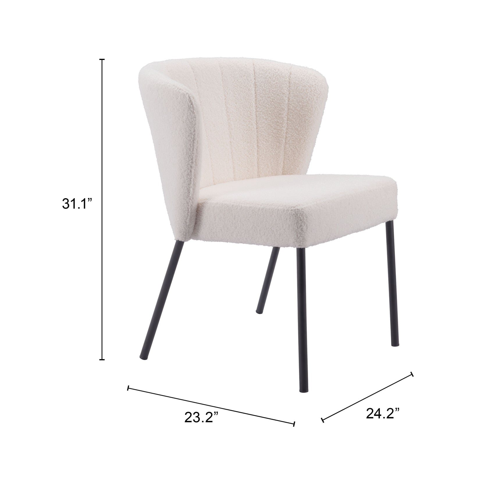 Aimee Cream Dining Chair (Set of 2)
