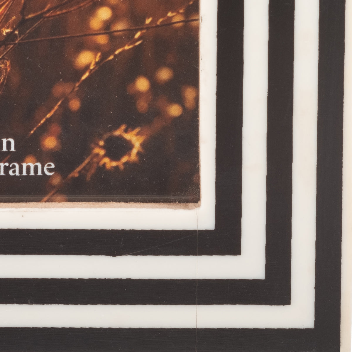 Potomac Park Black/White Resin 4x6 Dimensional Lines Photo Frame