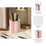 Chapinhaven Pink/Ivory Pencil Cup