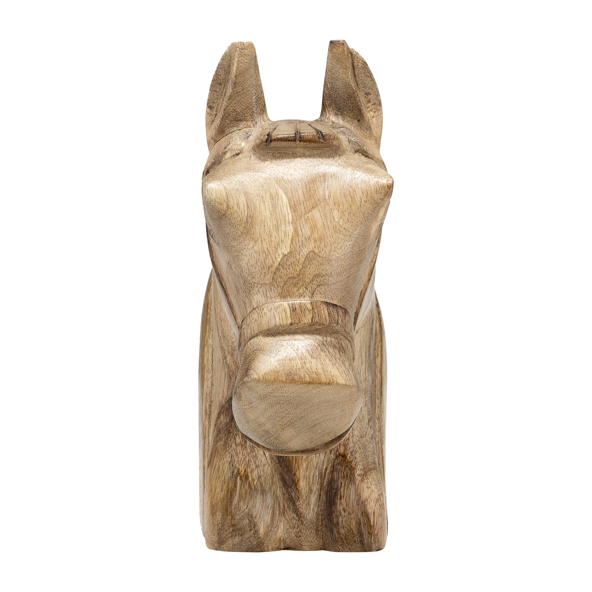 Shingletown Brown Wood Horse Head Decor