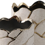 Brightonrose Ivory/Gold Clouds Planters (Set of 2)