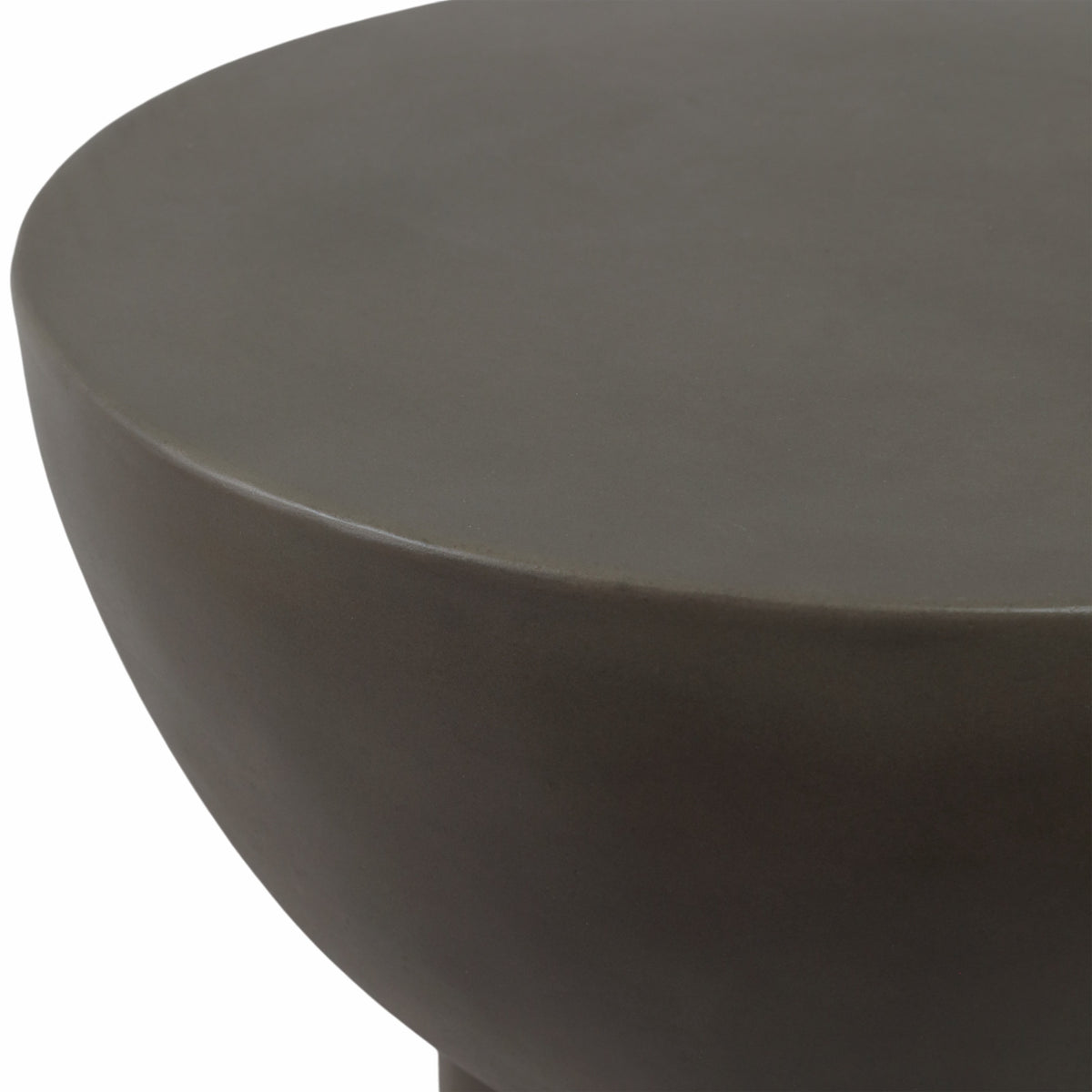 Upland Dark Gray Concrete Contemporary End Table