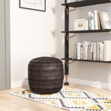 Lillian Black Ottoman