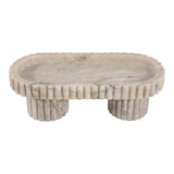 Clay Beige Marble Dish with Legs