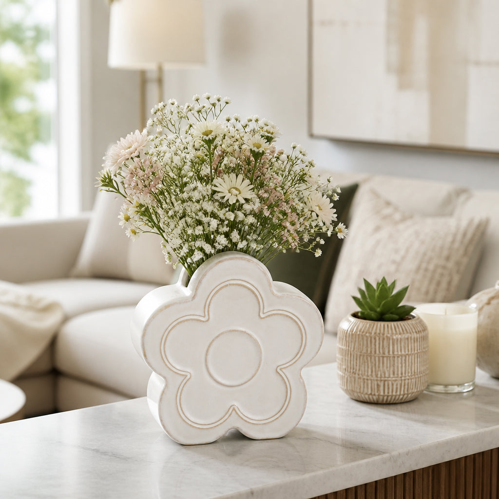 Lucascrest Ivory/Tan Vase