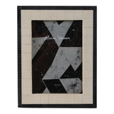 McKittrick Ivory/Black Etched Border Photo Frame