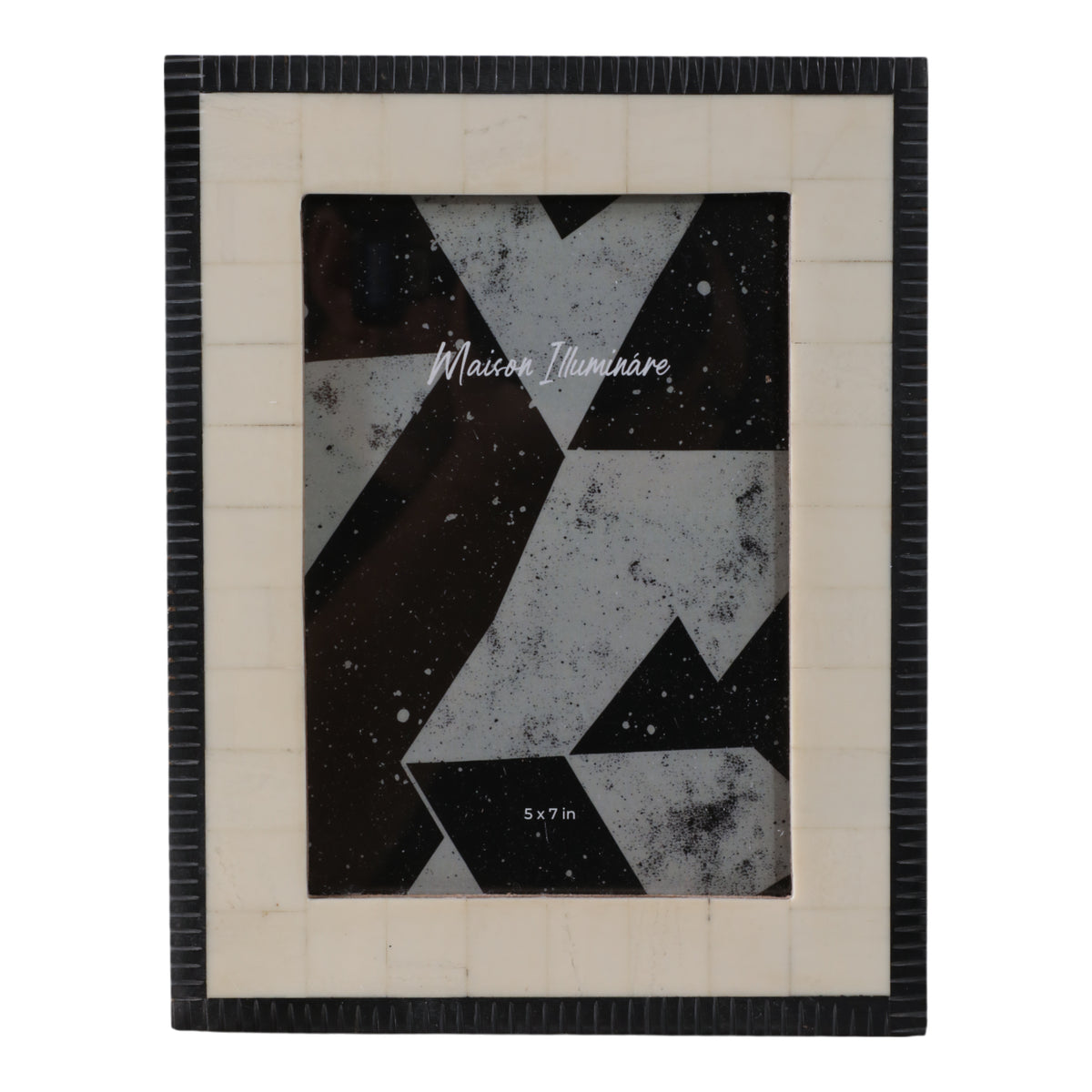 McKittrick Ivory/Black Etched Border Photo Frame