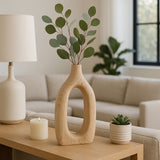 Independence Natural Wood Cut-Out Vase