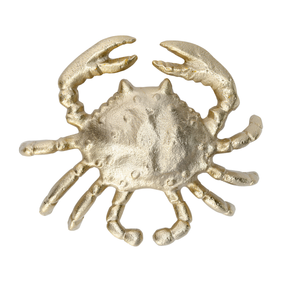 Imola Champagne Metal Crab Decor