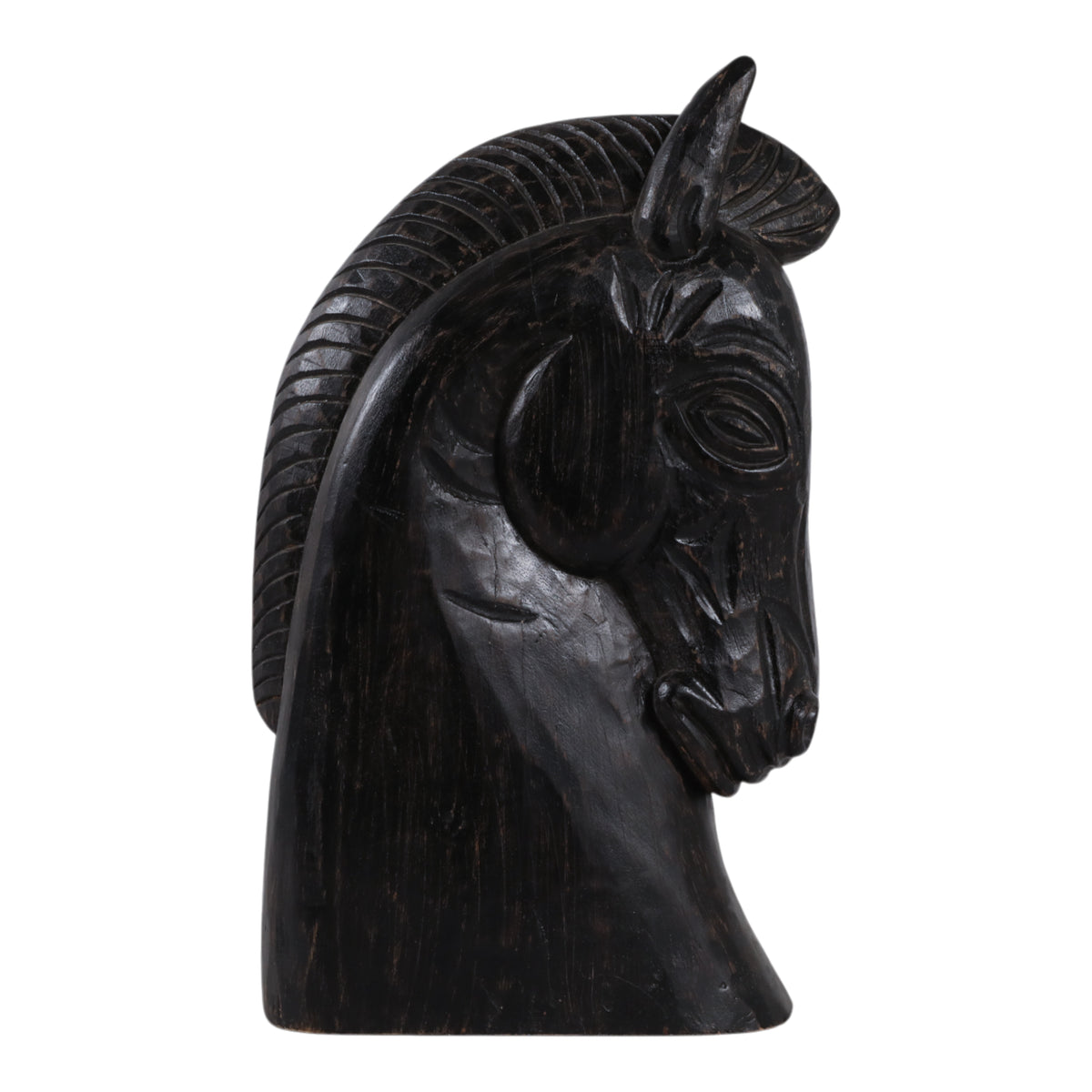 Stacy Black Trojan Horse Head Antiqued