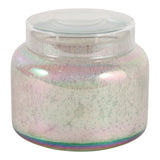Dashholm White/Clear Gardenia Luster Candle