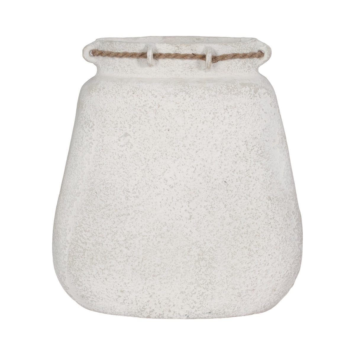 Gerber White Ecomix Vase with Jute Detail