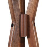 Mint Canyon Natural/Black 3-Leg Coat Rack with Shelf