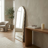 Elroyhaven White Wavy Leaner Mirror