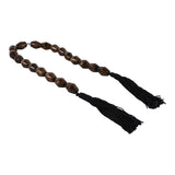 Calflax Bronze/Brown Long Bicone Bead Garland