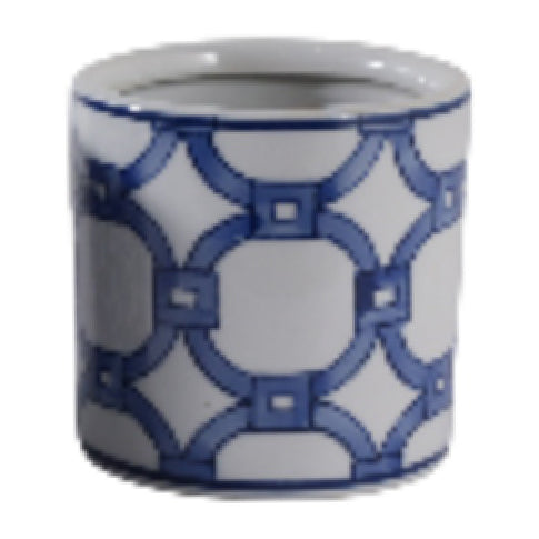 Bracut Blue/White Sea Salt Chain Print Candle