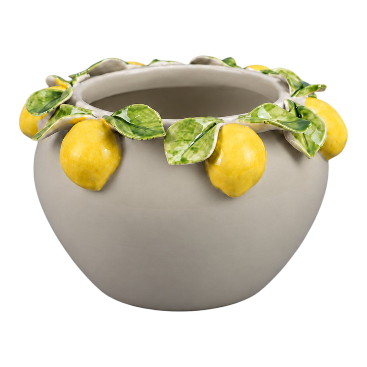 Bayles Place Yellow/Ivory Lemon Border Candle