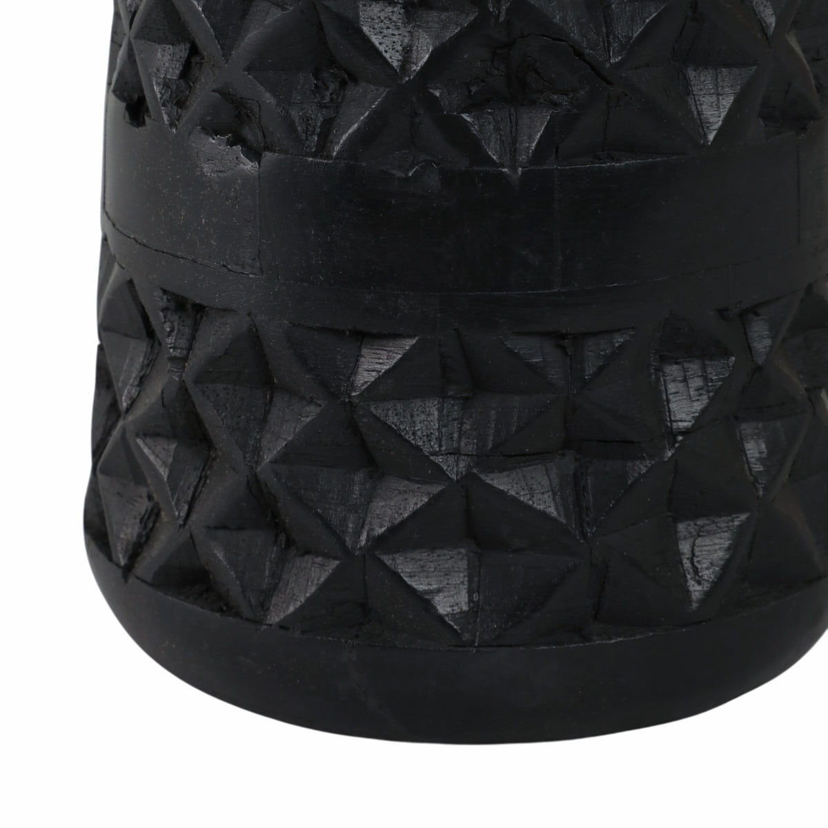 Del Cerro Black Wood Stained Vase