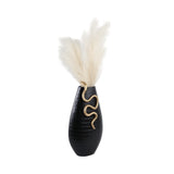 Lucashaven Black/Gold Large Vase