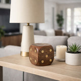 Dempseybrook Antique Brown Wood Dice
