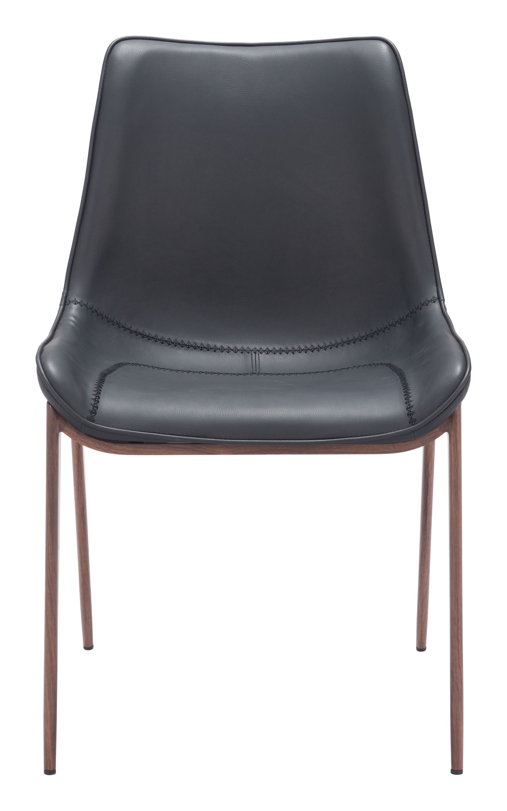 Magnus Black & Walnut Dining Chair (Set of 2)