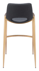 Desi Black & Gold Barstool (Set of 2)