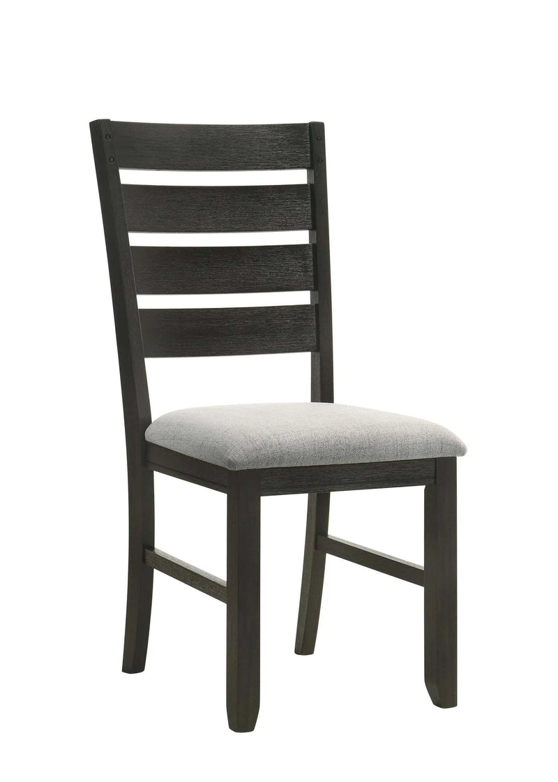 Bardstown Gray & Charcoal Black Dining Chair (Set of 2) - Ornate Home