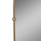 Elmco Gold Arch Mirror with 4 Knobs