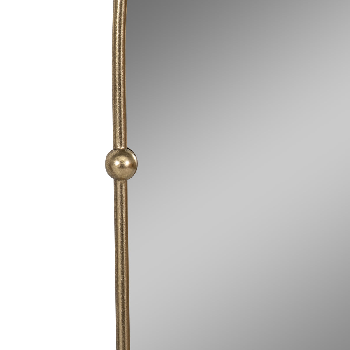 Elmco Gold Arch Mirror with 4 Knobs