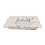 Hawthorne White Floral Border Photo Frame