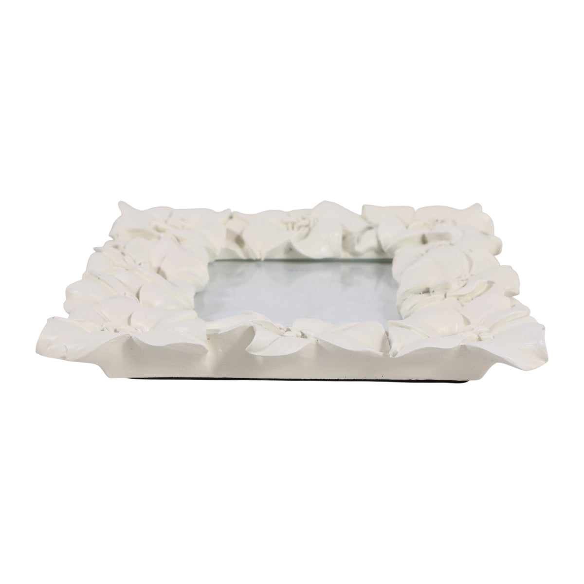 Hawthorne White Floral Border Photo Frame
