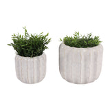Valbeach Ivory/White Planters (Set of 2)