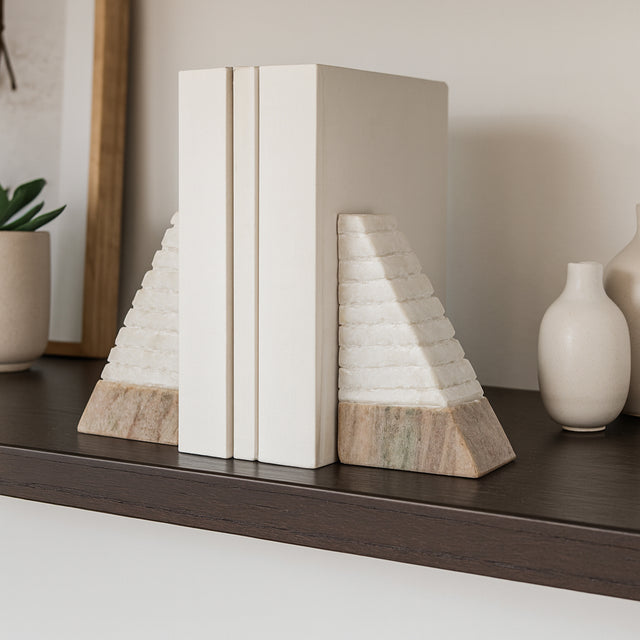 Parkworth White Bookends (Set of 2)