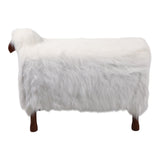 Leoland White/Brown Faux Fur Sheep
