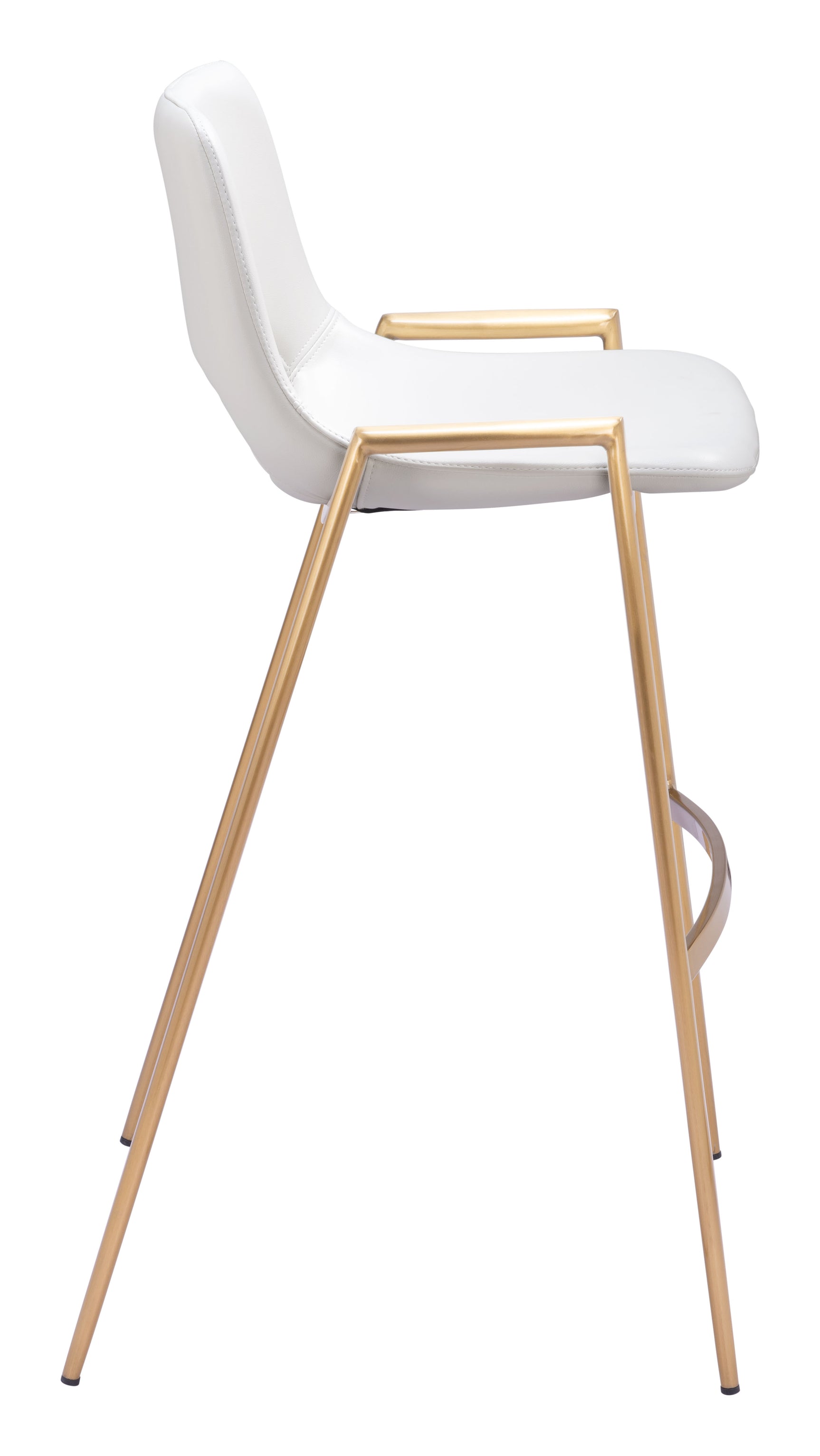 Desi White & Gold Barstool (Set of 2)