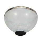 Van Nuys White Glass Bowl with Ring Decor