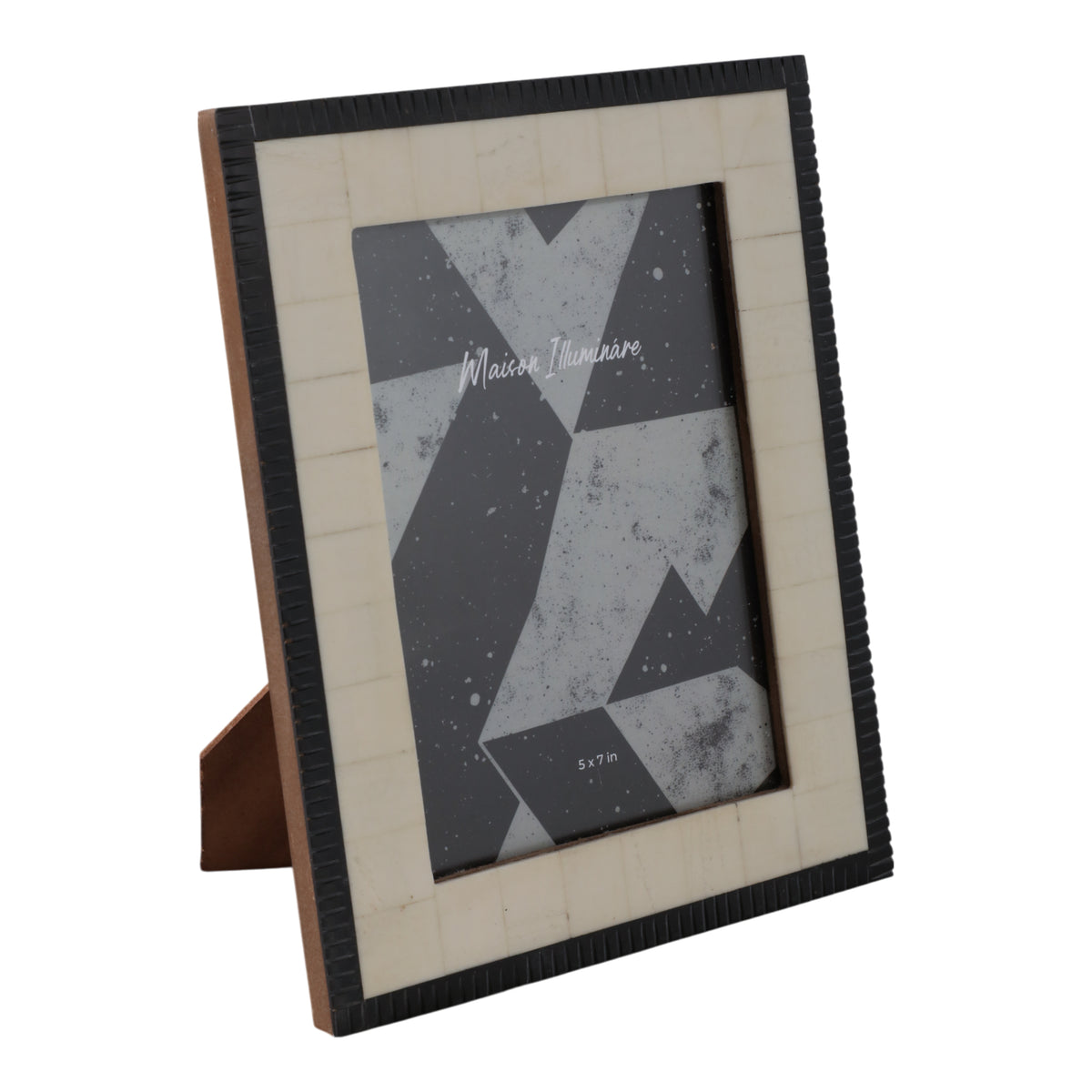 McKittrick Ivory/Black Etched Border Photo Frame