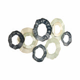 Stauffer Multicolor Open Cut Out Discs Metal Wall Decor