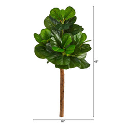 3.5’ Artificial Fiddle Leaf Tree (No Pot) - Ornate Home