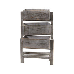 3.5’ Gray Washed Expandable Decorative Planter - Ornate Home